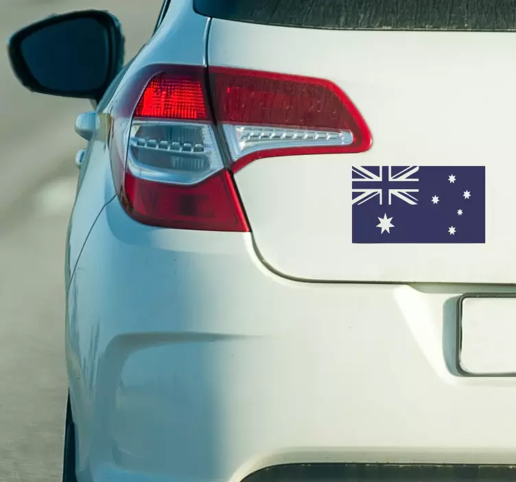 Flag Silhouette flag car decal - TenStickers