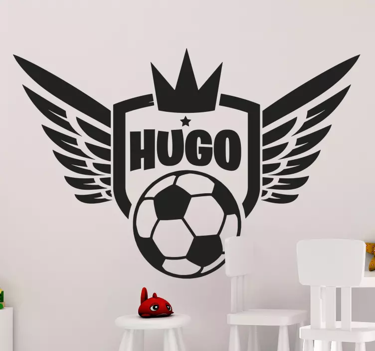 Football Royalty Wall Kids Sticker - TenStickers