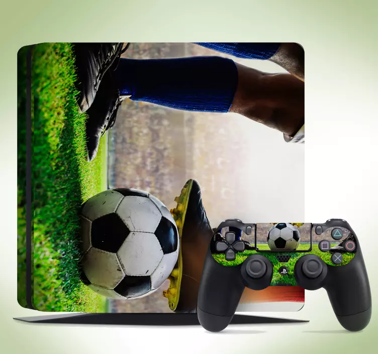 Green grass football stadium ps4 skin - TenStickers
