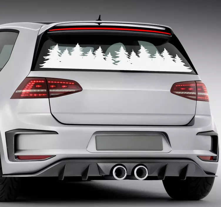 Forests tree vinyl car decal - TenStickers
