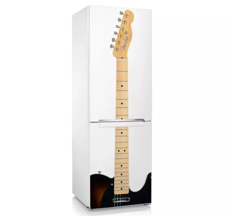 Electric guitar musical instrument fridge sticker - TenStickers