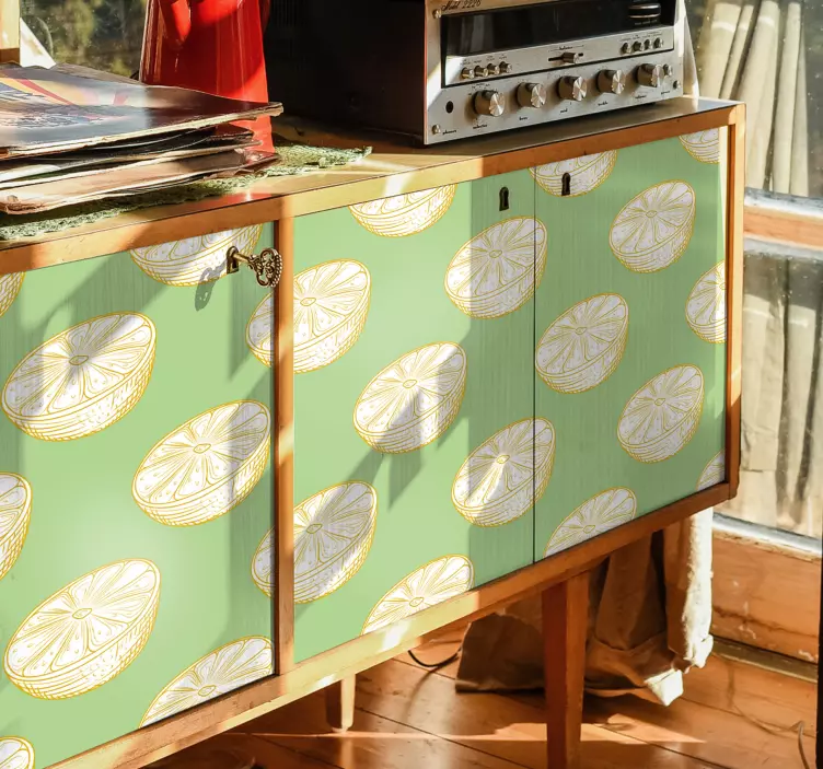 Fruit sticker lemon slice design - TenStickers