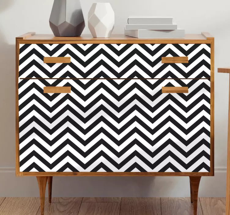 Furniture sticker chevron pattern design - TenStickers