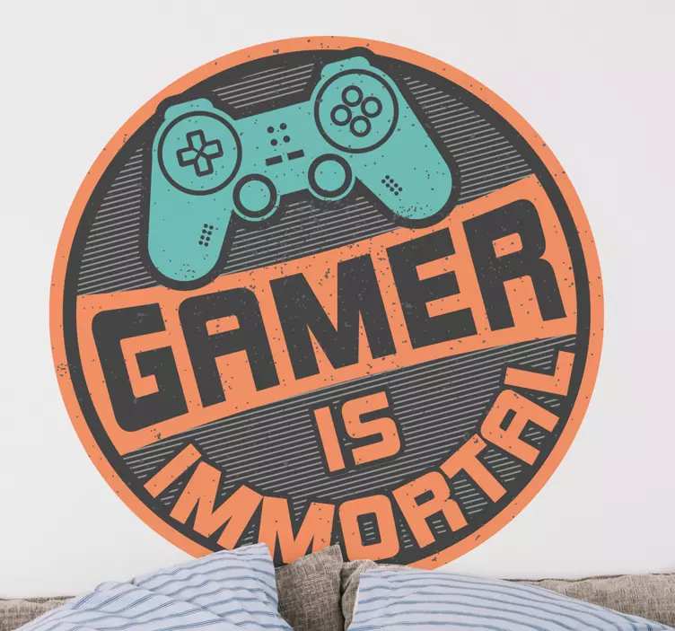 Gamer immortal emblem wall sticker - TenStickers