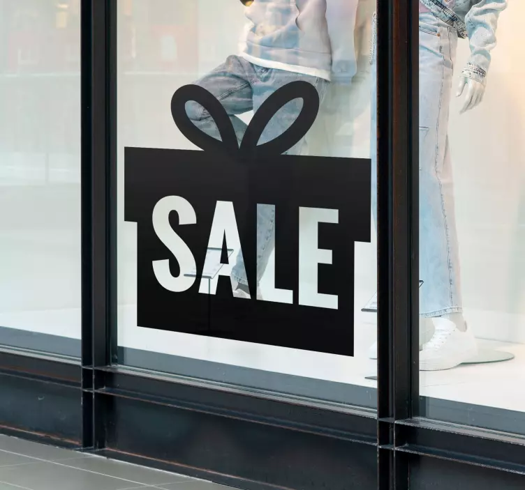 Gift box sale design sticker - TenStickers