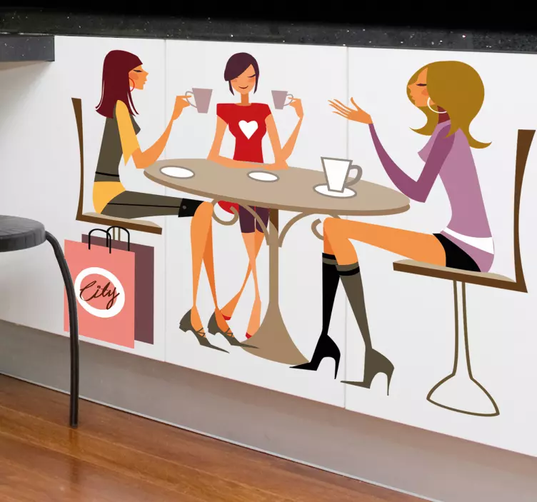 Glamour Girls Wall Sticker - TenStickers