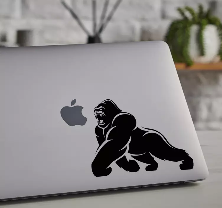 Gorilla Design Laptop Sticker - TenStickers