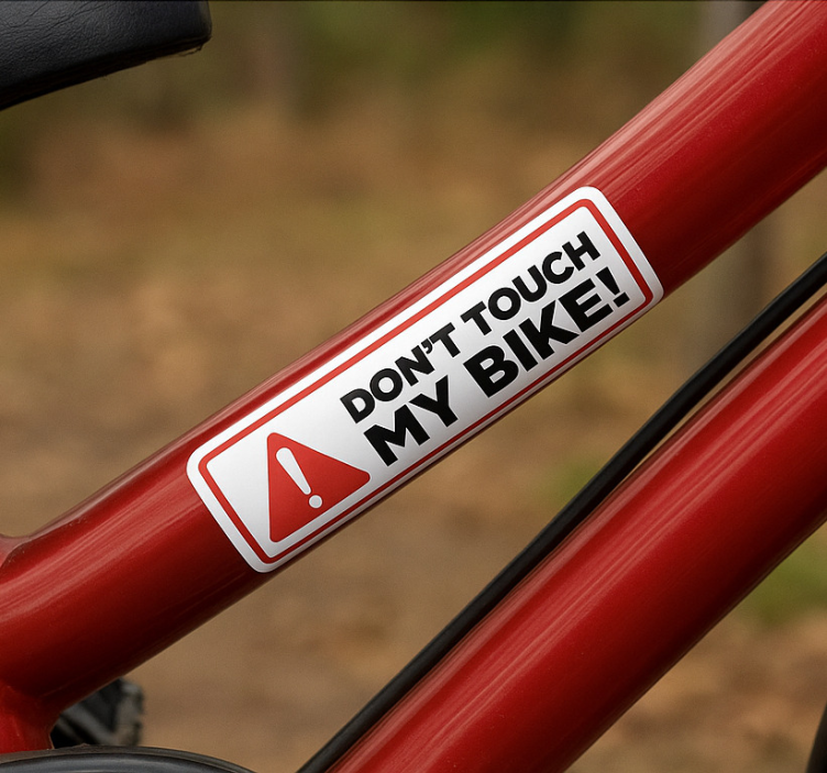 Keep your hands off my bike bike sticker - TenStickers