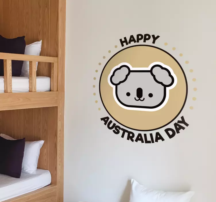 Happy Australia Day Home Wall Sticker - TenStickers