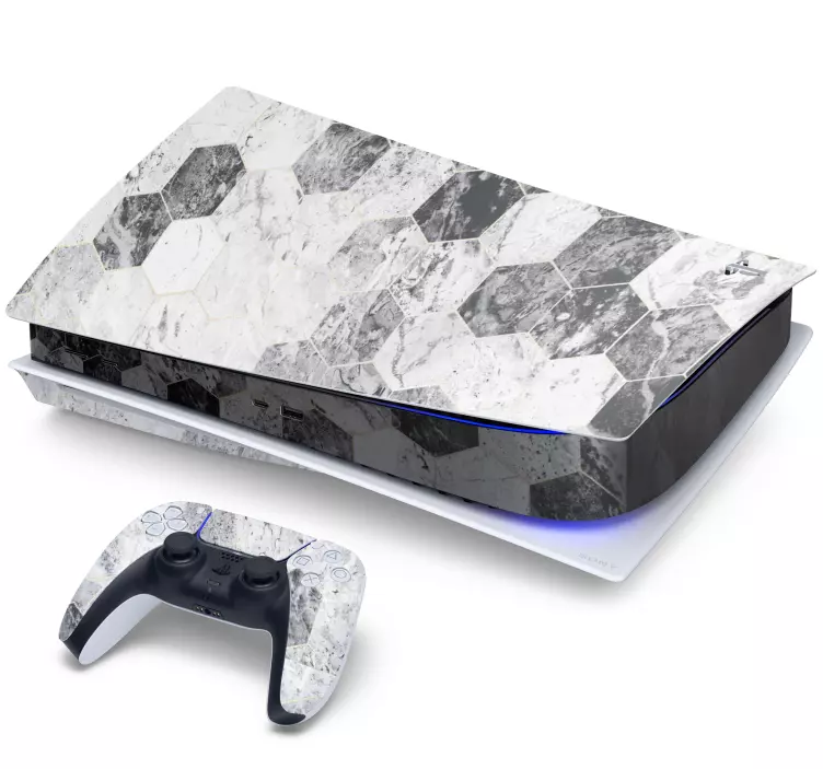 Hexagonal Concept PS5 skin - TenStickers