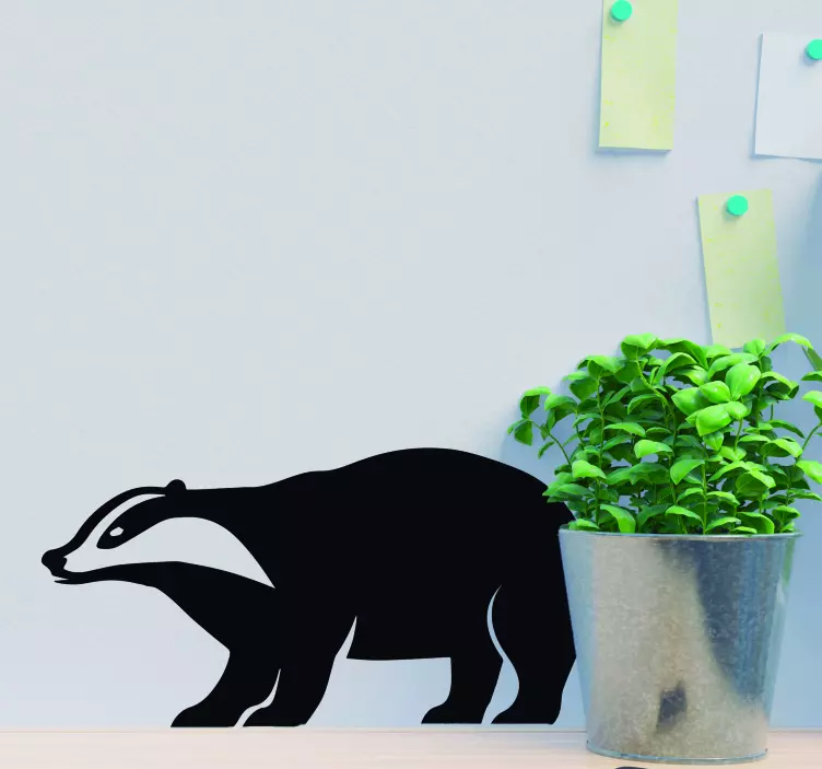 Honey Badger Animal Wall Sticker - TenStickers