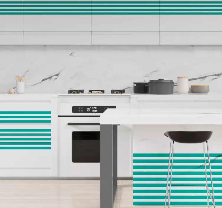 Horizontal lines furniture sticker - TenStickers