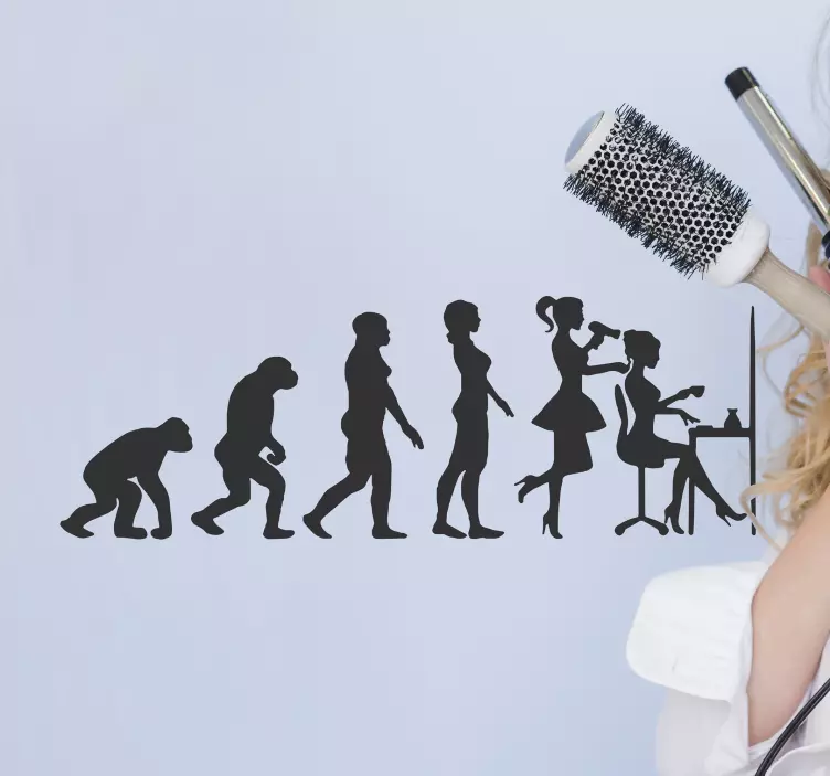 Human evolution aesthetic wall sticker - TenStickers