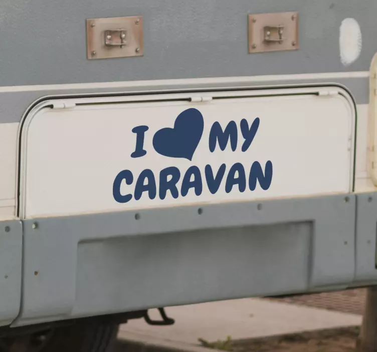 I love my caravan sticker - TenStickers