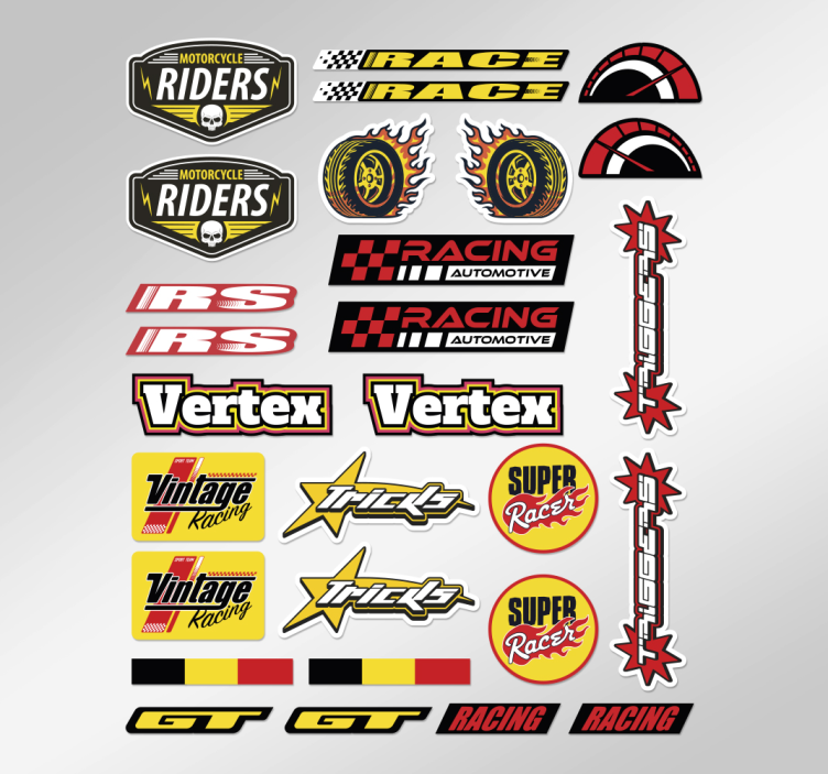Individual bomb pack motorbike sticker - TenStickers