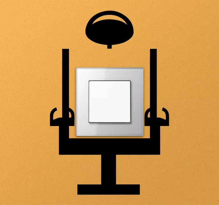 Innovative Chair Illumination light switch sticker - TenStickers
