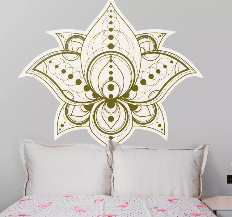 Intricate Floral Motif decoration wall sticker - TenStickers