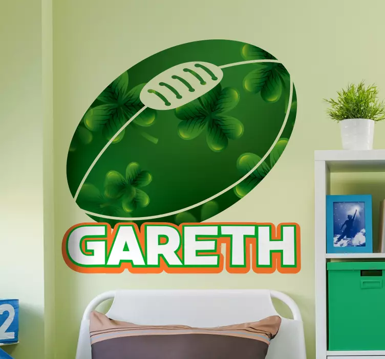 Ireland Rugby Wall Sticker - TenStickers