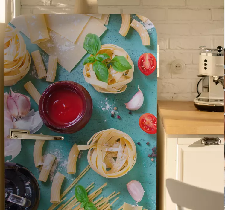 Italian food fridge sticker - TenStickers