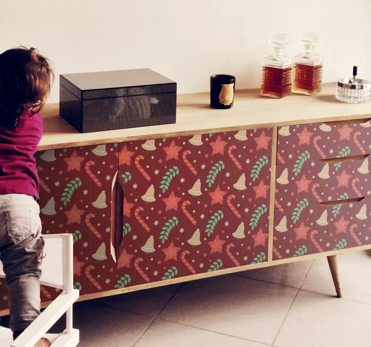 Joyful Holiday Motif holiday sticker - TenStickers