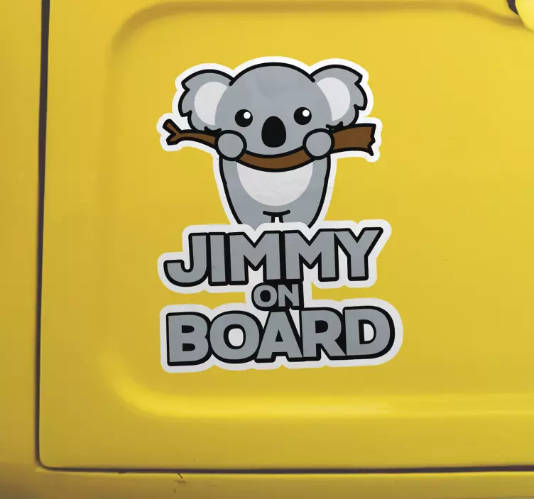 Koala Car baby on board sticker - TenStickers