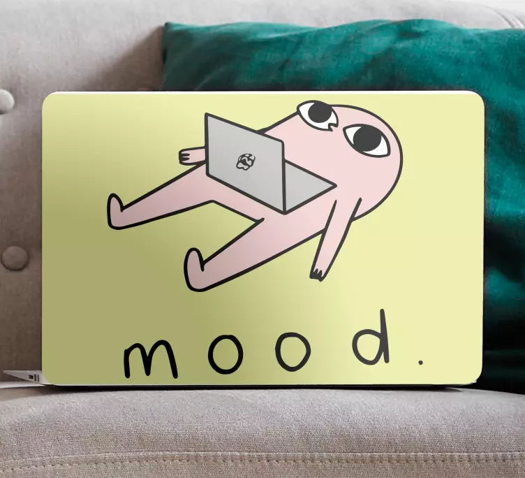 Laptop skin chill vibes character - TenStickers