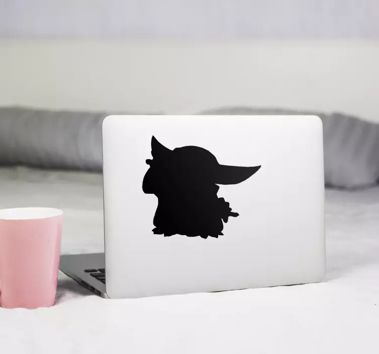 Laptop sticker character silhouette art - TenStickers