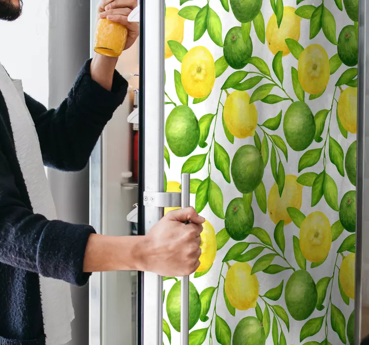 Lemons and Limes fridge sticker - TenStickers