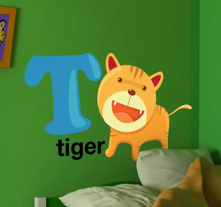 Letter T Kids Sticker - TenStickers