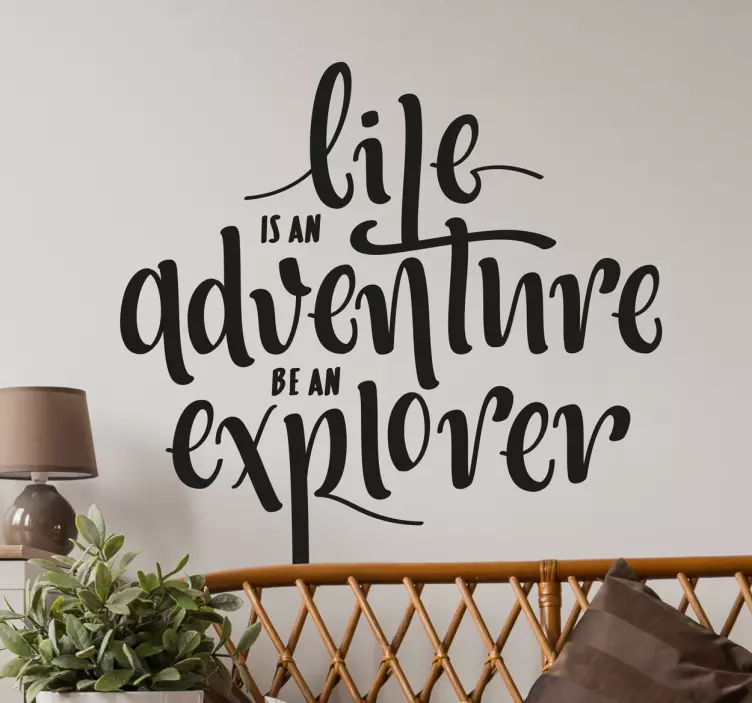 Life is an Adventure Decorative Sticker - TenStickers