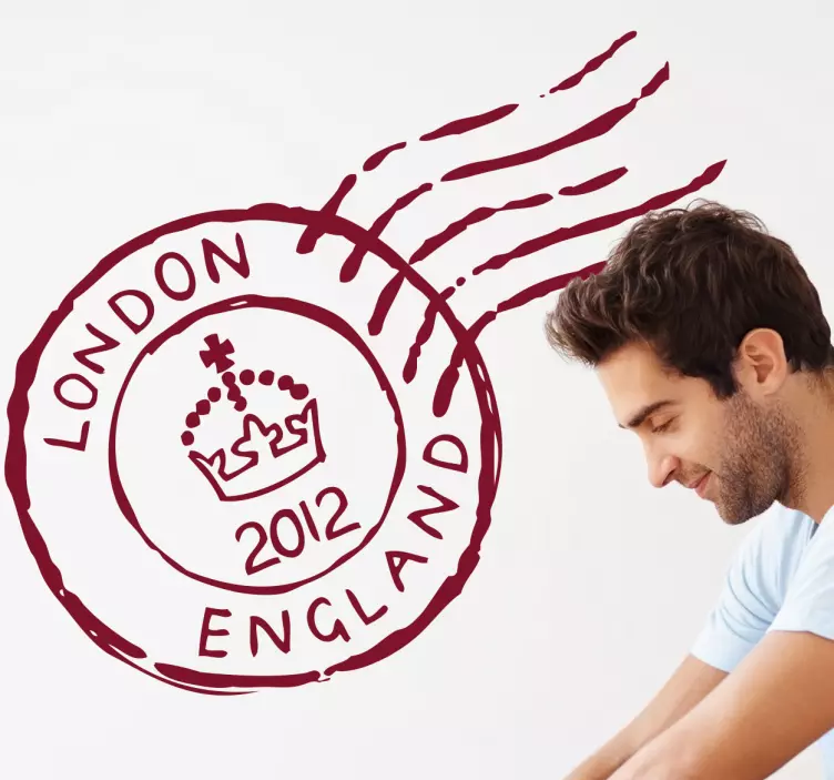 London 2012 Jubilee Postal Stamp Decal - TenStickers
