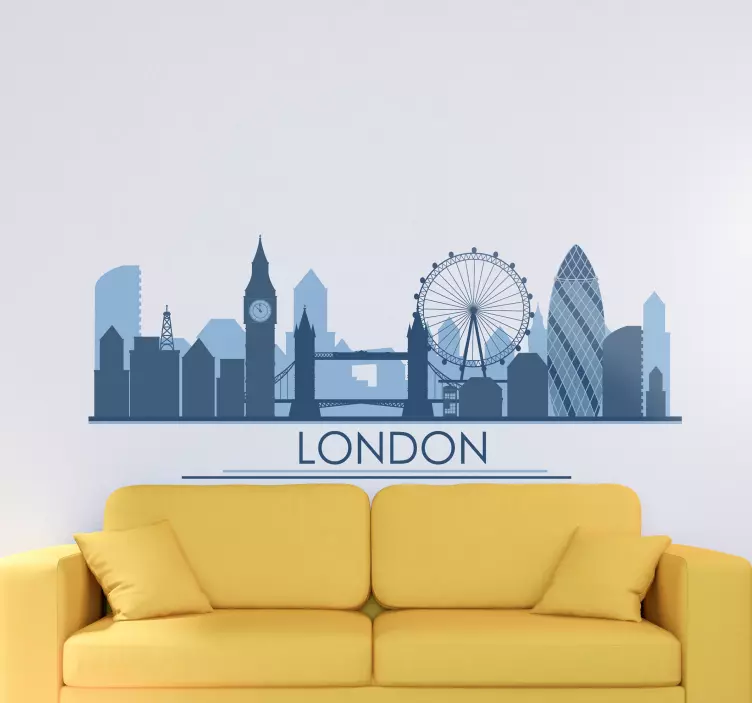 London sticker london city skyline sticker - TenStickers