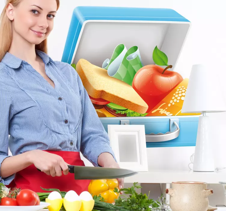 Fun Lunch Box Wall Sticker - TenStickers