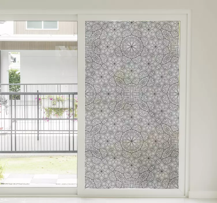 Mesmorising Mandala window sticker - TenStickers