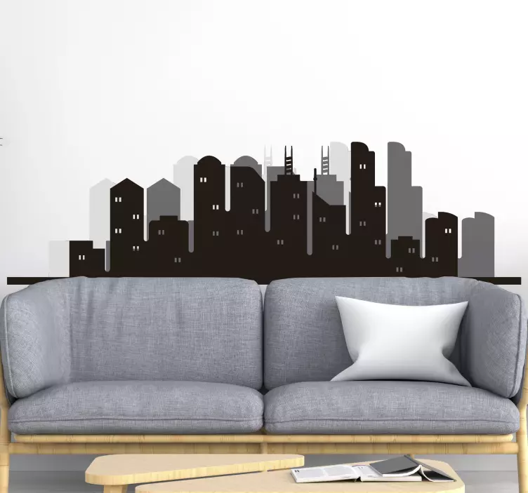 Melbourne skyline sticker - TenStickers