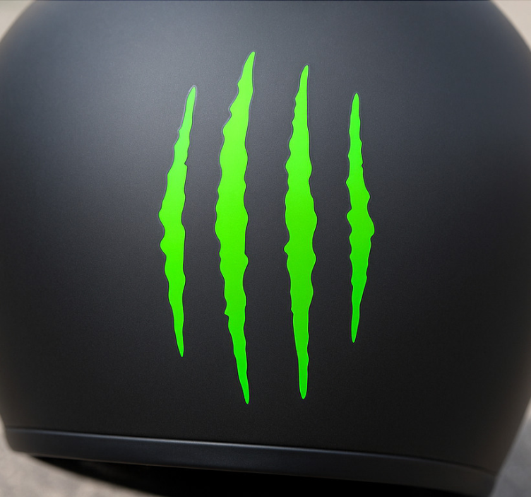 Monocolor scratches design motorbike sticker - TenStickers