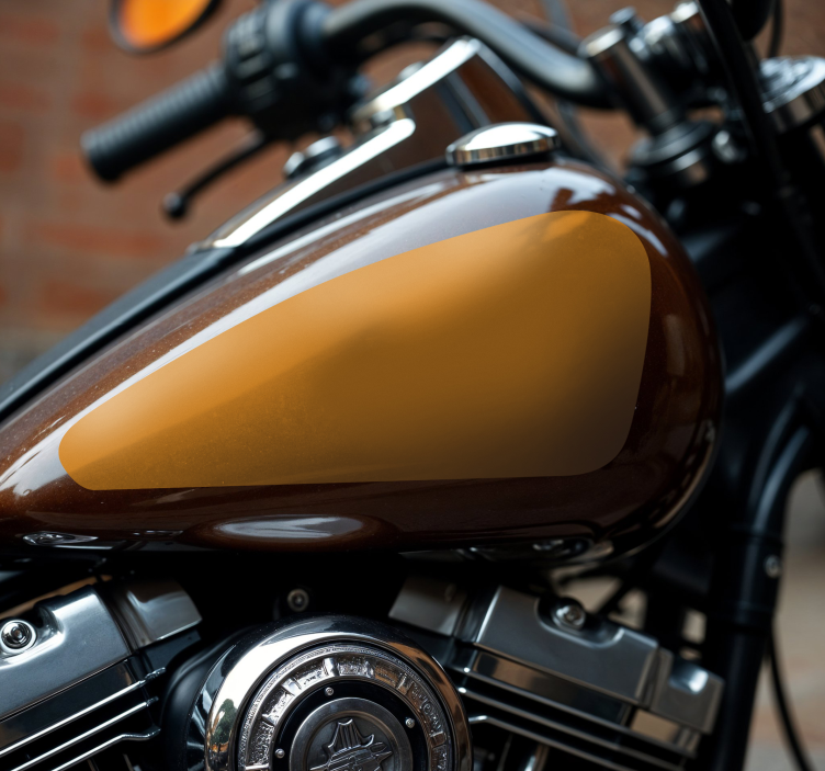 Monocolor  tank motorbike sticker - TenStickers