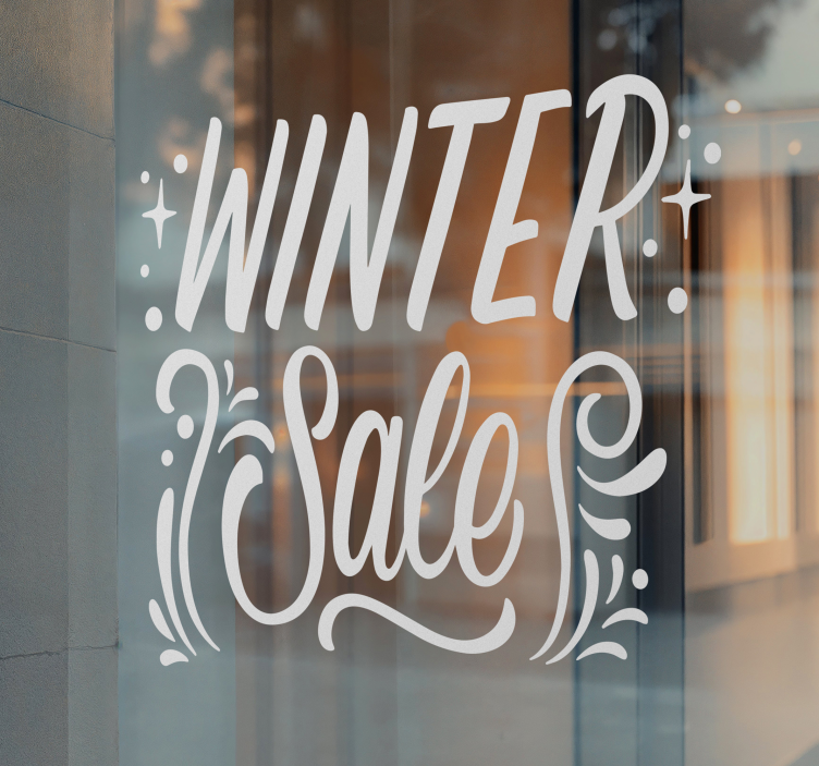 Monocolour winter sales sticker - TenStickers