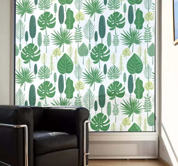 Monstrous plant window sticker - TenStickers