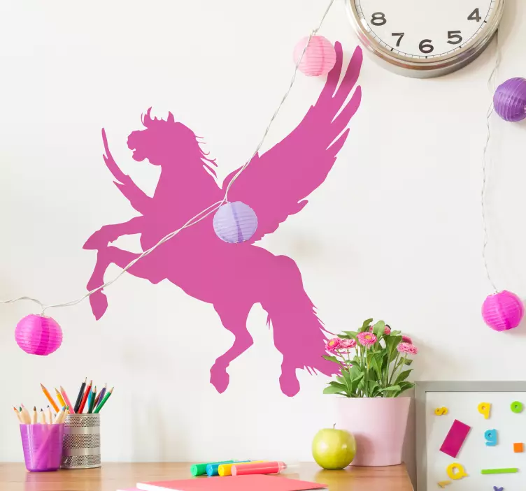 Mythical Horse Silhouette fairytale wall sticker - TenStickers