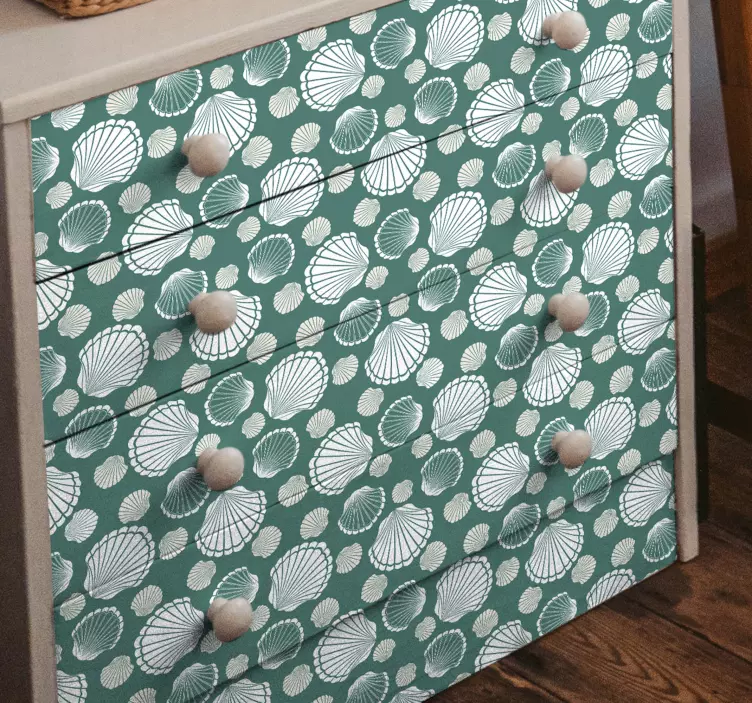 Object sticker shell print cover - TenStickers