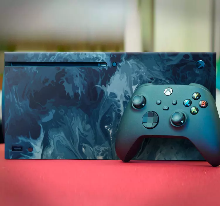 Oceanic Swirl Surface xbox wrap - TenStickers