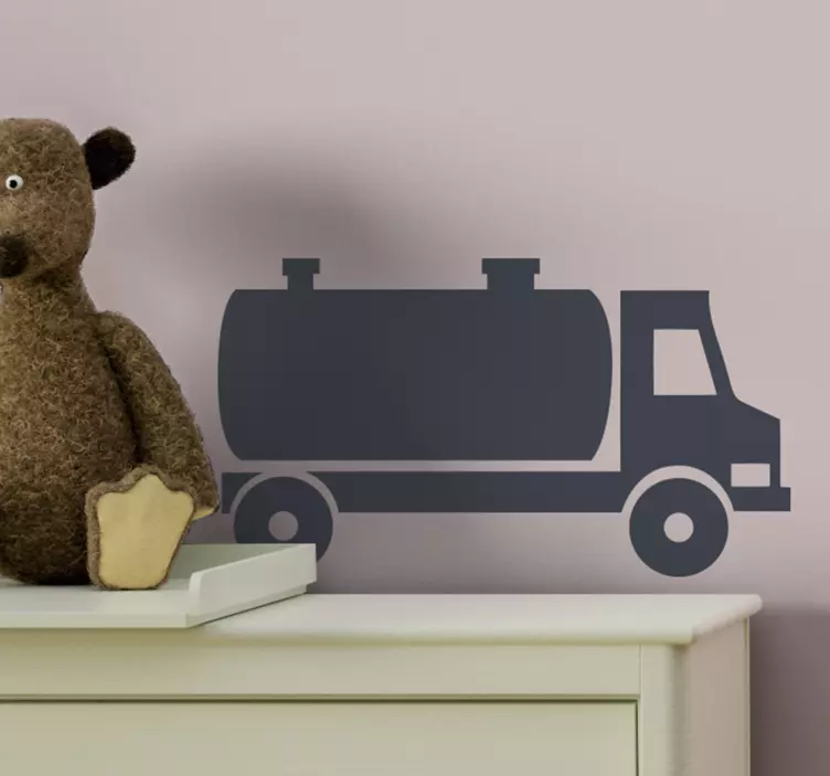 Oil Tanker truck toy sticker - TenStickers