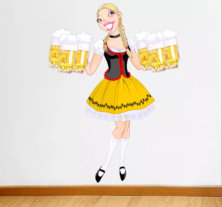 Oktoberfest Beer Sticker - TenStickers