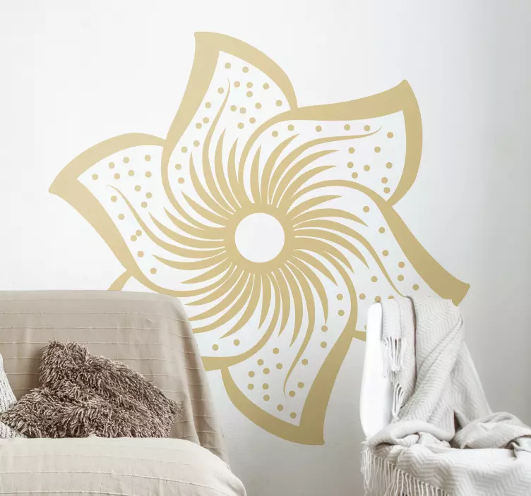 Paisley flowers  wall sticker - TenStickers