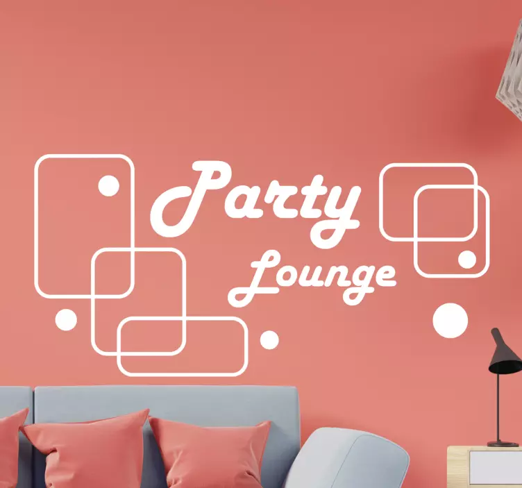 Party Lounge Design decoration wall sticker - TenStickers