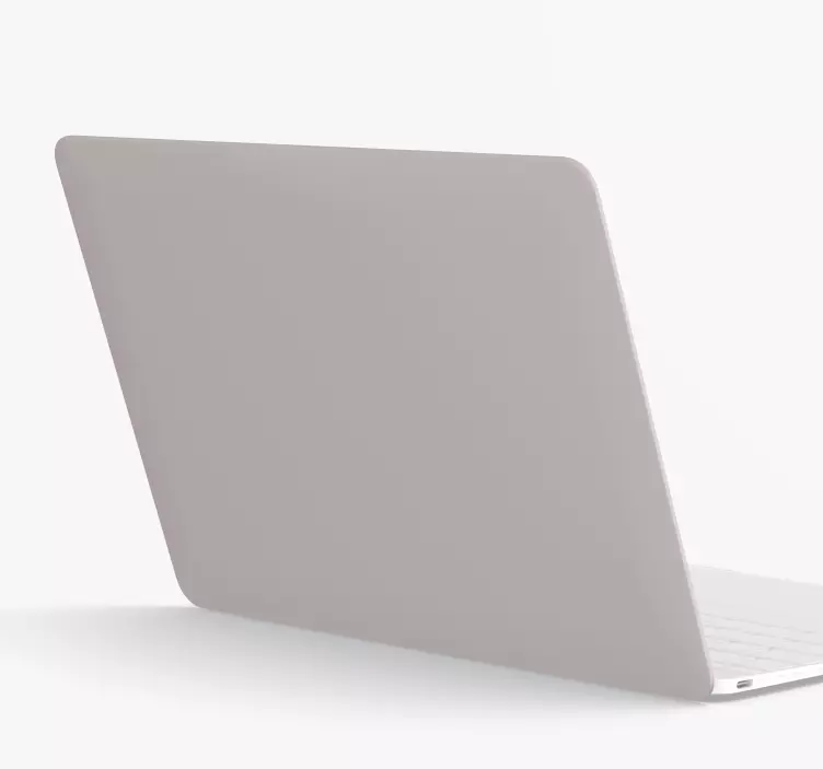 Pastel Grey Colour Laptop Skin - TenStickers