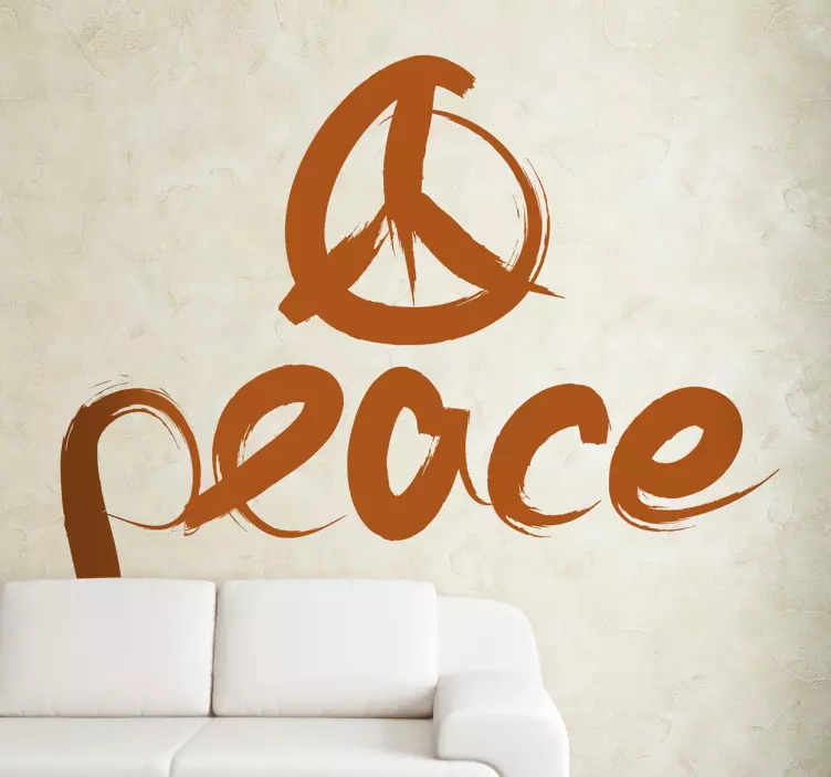 Peace Logo Wall Sticker - TenStickers