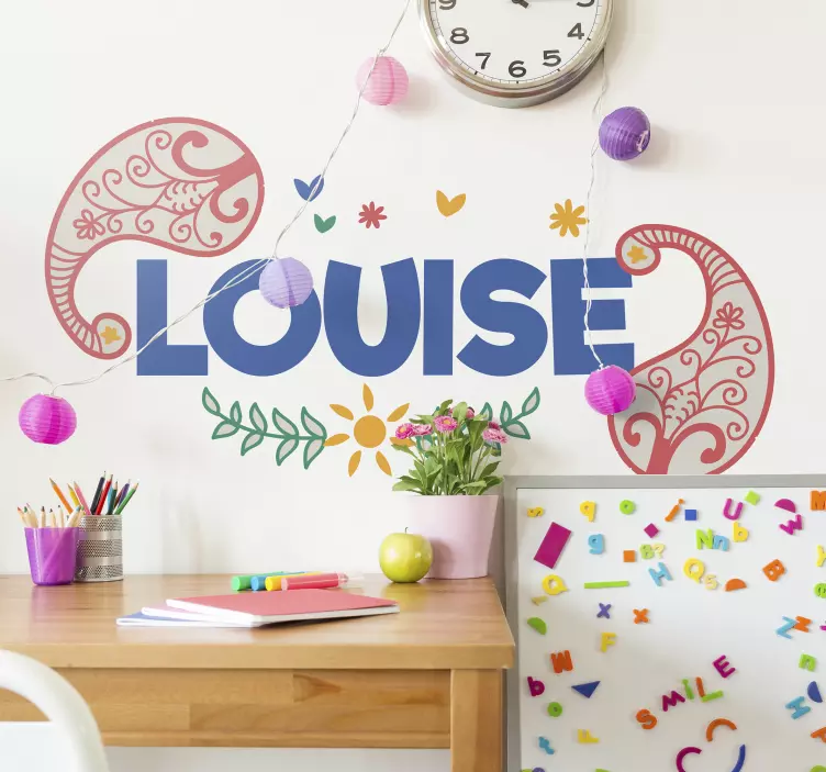 PERSONALIZED NAME DECORATION wall sticker for kids - TenStickers