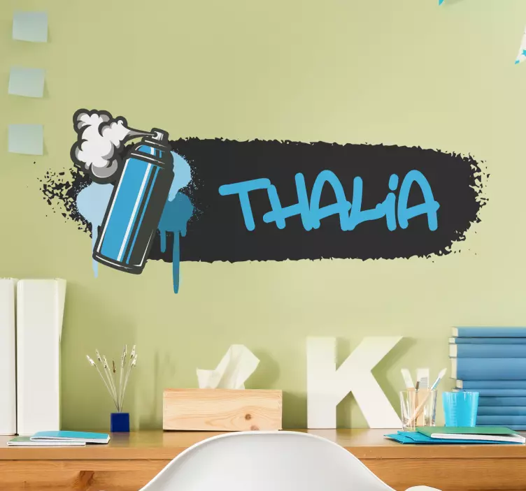 Personalized Spray Can wall sticker - TenStickers